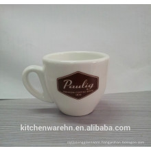 Haonai Nice quality white porcelain Espresso Coffee Cup